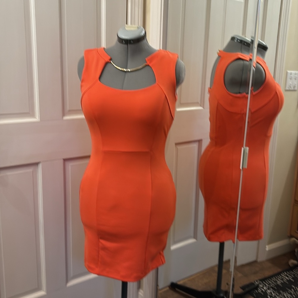 J Lo Orange Dress Size 0